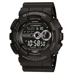 Image of sort resin med stål G-Shock quartz multifunktion (3263) Herre ur fra Casio